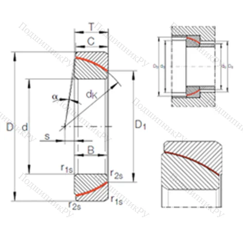 Подшипник скольжения сферический GE 200 SW