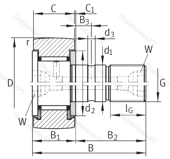 Подшипник KR 72 PP A
