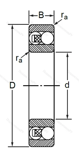 Двухрядный шариковый подшипник 1503 (2203) в Саратове