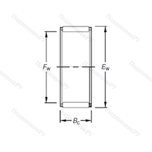 Подшипник игольчатый радиальный K 40X 55X 45H от производителя  TIMKEN Подшипник игольчатый радиальный K 40X 55X 45H от производителя  TIMKEN
