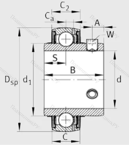 Корпусный подшипник UC 204 в Саратове