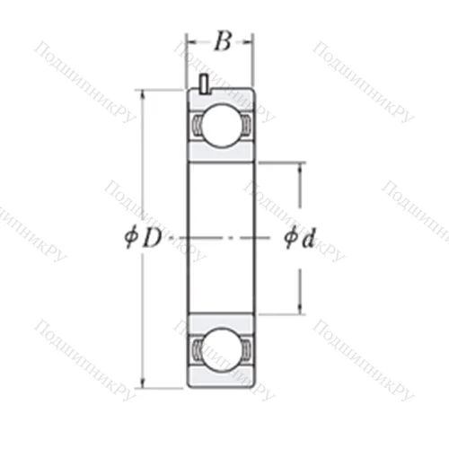 Подшипник шариковый радиальный 6306 JRW 3 C 3