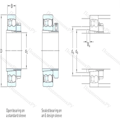Подшипник шариковый радиальный самоцентрирующийся 2220K+H 320 от производителя  SKF