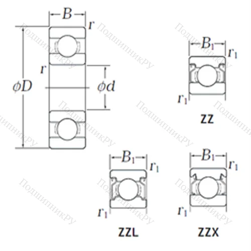 Подшипник шариковый радиальный