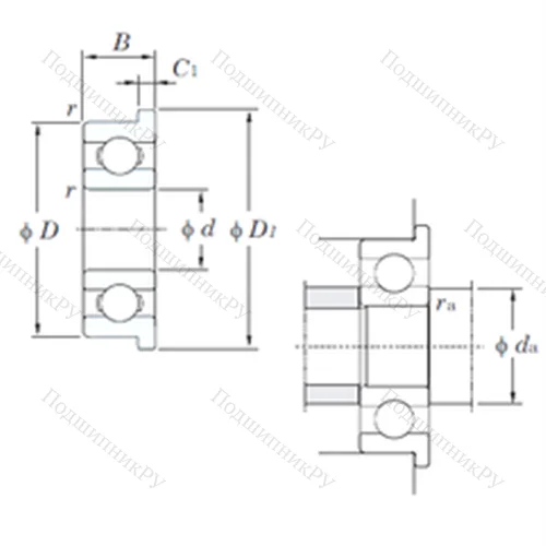 Подшипник шариковый радиальный