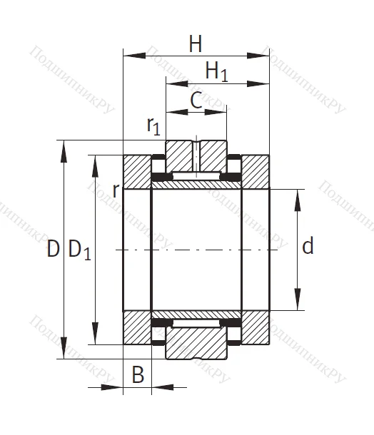 Комбинированный подшипник ZARN 4580 TV A