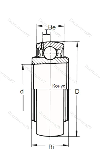 Корпусный подшипник UK 205 в Саратове