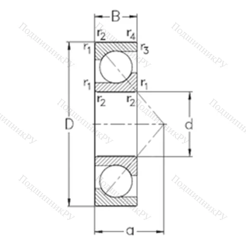 Подшипник шариковый радиально-упорный 7230-BCB-MP