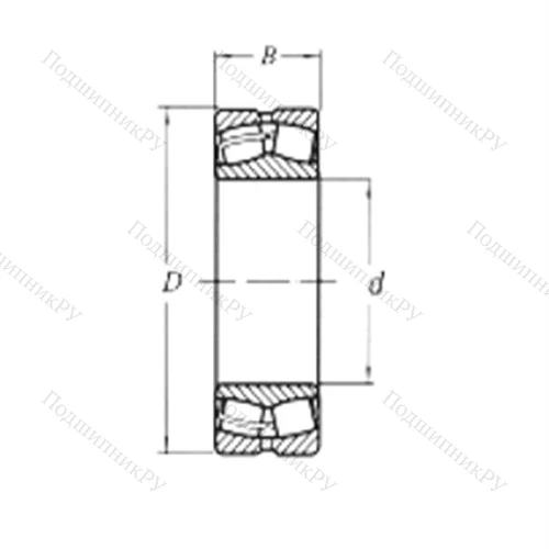 Подшипник роликовый радиальный самоцентрирующийся 22311MW 33 от производителя  CRAFT