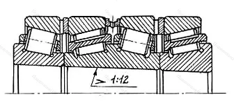 Модификация подшипника 577796ХМ1 размер 480x700x420 от производителя  ГПЗ-23 Модификация подшипника 577796ХМ1 размер 480x700x420 от производителя  ГПЗ-23