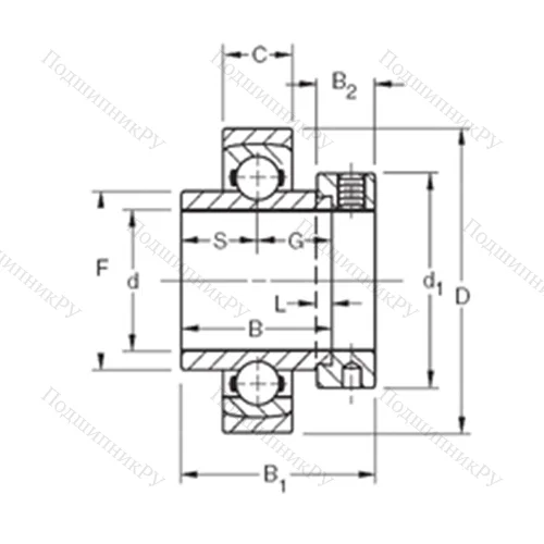 Подшипник шариковый радиальный