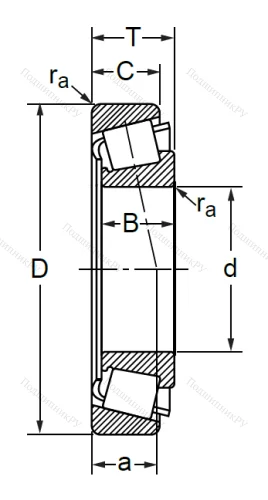Конический роликовый подшипник 3007713 (33113) в Саратове