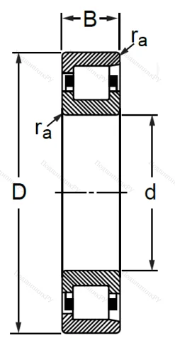 Цилиндрический роликовый подшипник 12209 (NF 209) в Саратове