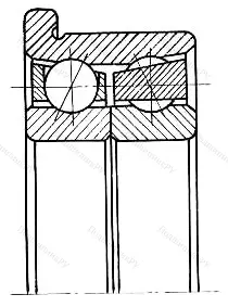 Модификация подшипника 2В0-166805Л размер 25x62/68x28 от производителя  ГПЗ-8