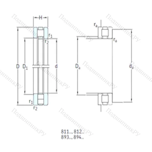 Подшипник роликовый упорный 89310TN от производителя  SKF Подшипник роликовый упорный 89310TN от производителя  SKF