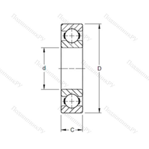 Подшипник шариковый радиальный