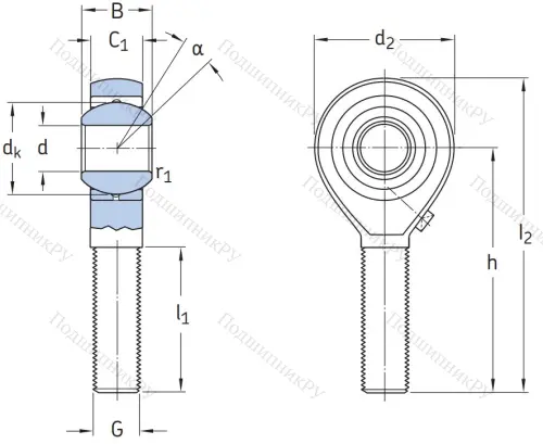 Шарнирная головка POS 6 L в Саратове