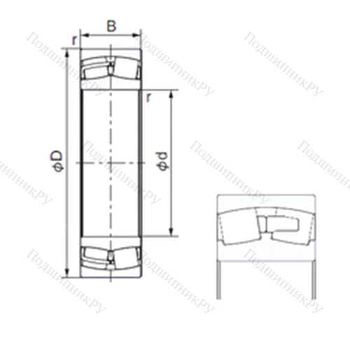 Подшипник роликовый радиальный 239/850E от производителя  NACHI
