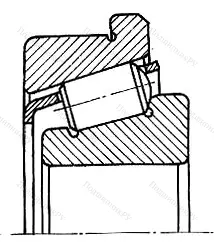 Подшипник  32316R (67616) размер 80x170x61,5 от производителя  SKF