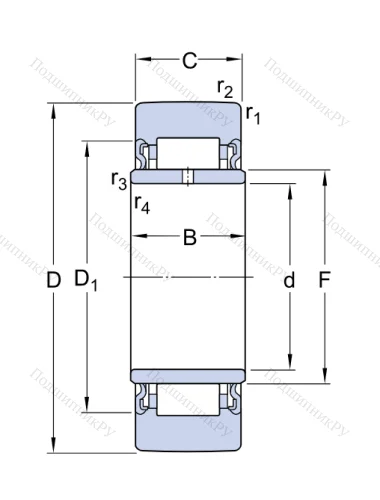 Подшипник NA 2203 2RS от производителя  SKF