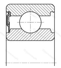 Модификация подшипника 6-20803АК3 размер 14x47x15,5 от производителя  ГПЗ-23