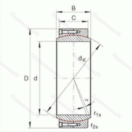 Подшипник шарнирный GE 400-DW