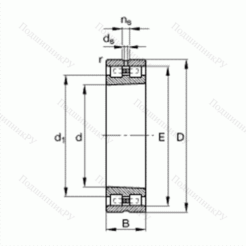 Подшипник роликовый радиальный NN 3088-AS-K-M-SP от производителя  FAG Подшипник роликовый радиальный NN 3088-AS-K-M-SP от производителя  FAG