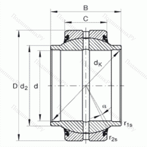 Подшипник шарнирный GE 50-HO-2RS