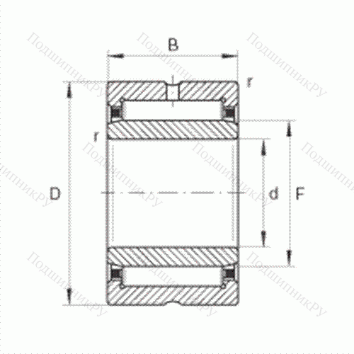 Подшипник роликовый игольчатый NKI 42/30 от производителя  INA Подшипник роликовый игольчатый NKI 42/30 от производителя  INA
